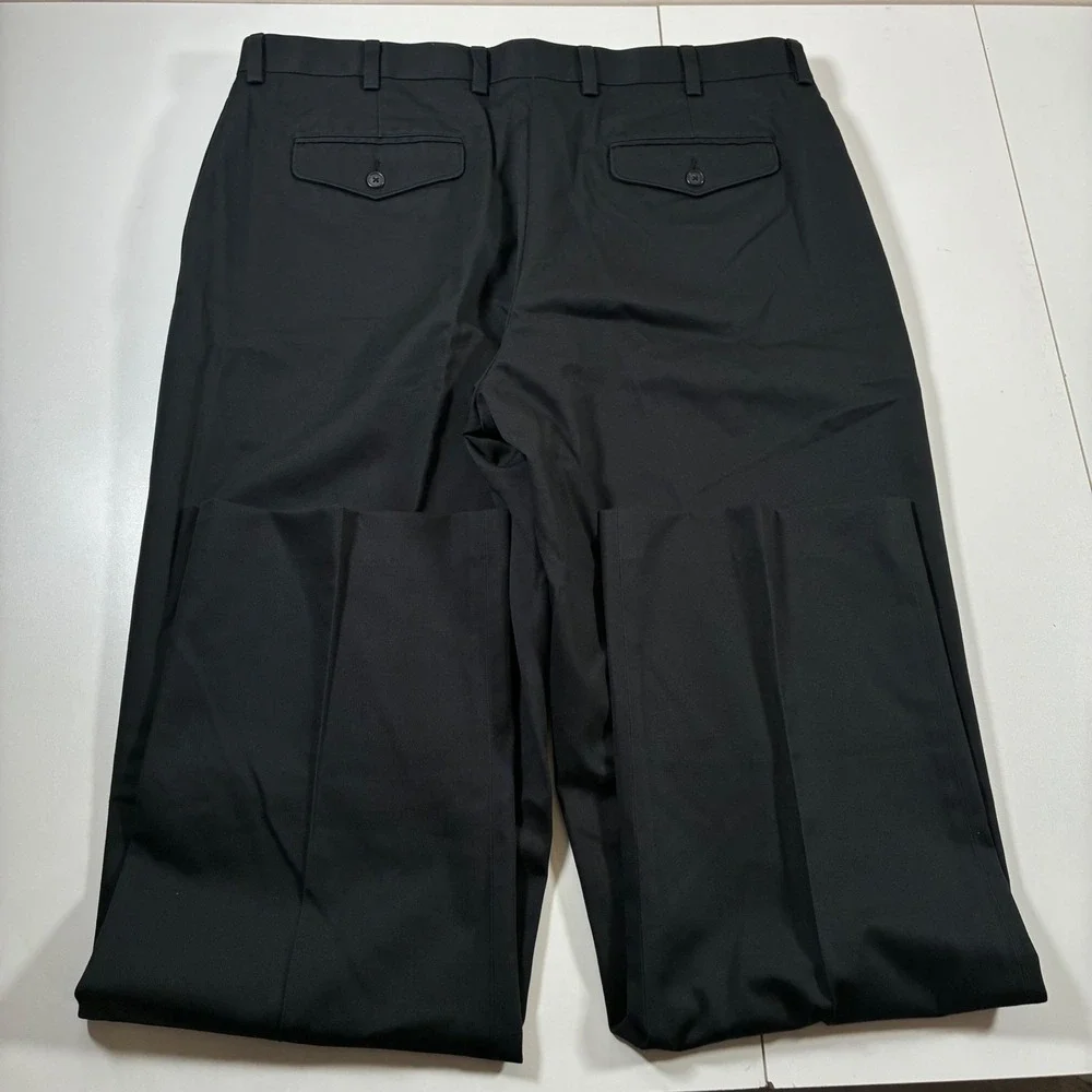 NEW L.L.Bean Dress Chino 40x34 Black Classic Fit Wrinkle Free Cotton 262551
